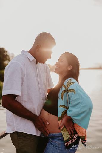 Fotografia Ensaio Gestante externo Barra da Tijuca Pôr do sol Lagoa Marapendi