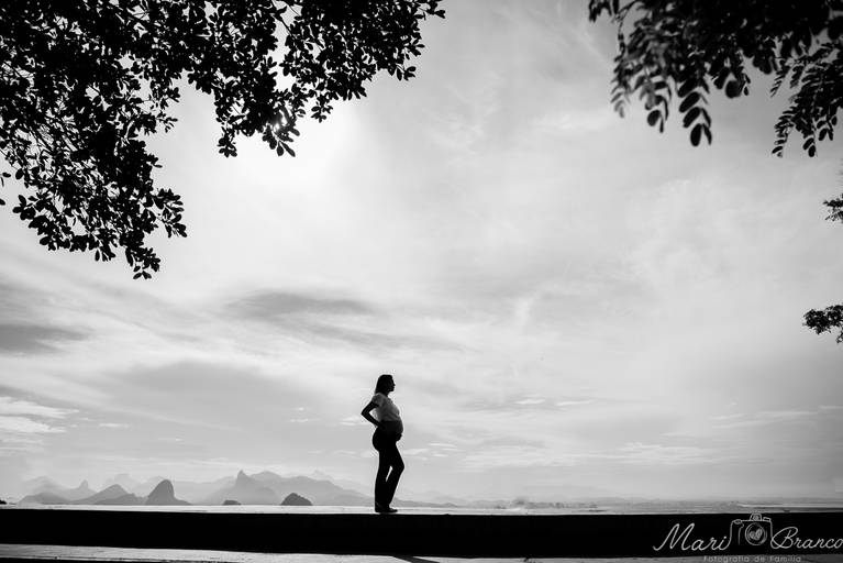 Fotografia de gestante de gemeos em Niteroi Rio de janeiro