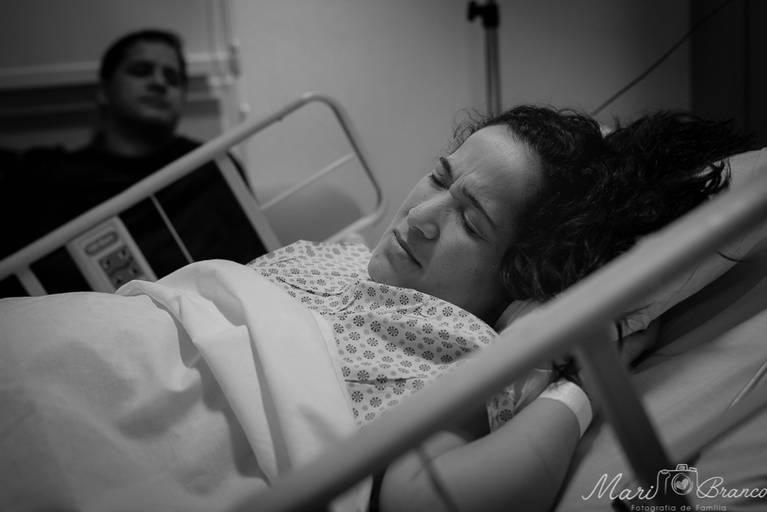 Fotografia de parto normal em Maternidade Santa Lucia Botafogo RJ