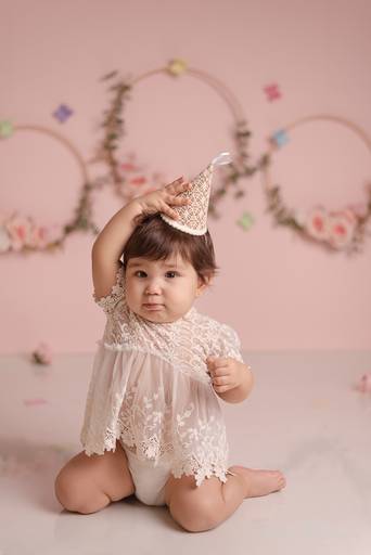 Ensaio Smash the cake menina jardim encantado estúdio Freguesia Jacarepagua Rio de Janeiro