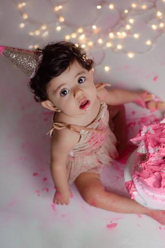 Sessão fotográfica 1 aninho smash the cake menina estúdio Freguesia Jacarepagua Rio de Janeiro