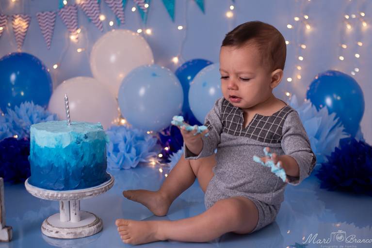 Sessão fotográfica 1 aninho smash the cake menino estúdio Freguesia Jacarepagua Rio de Janeiro