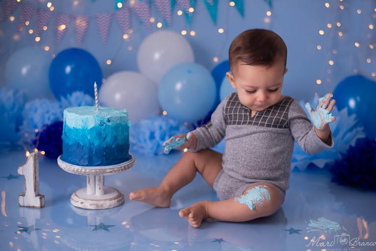 Sessão fotográfica 1 aninho smash the cake menino estúdio Freguesia Jacarepagua Rio de Janeiro