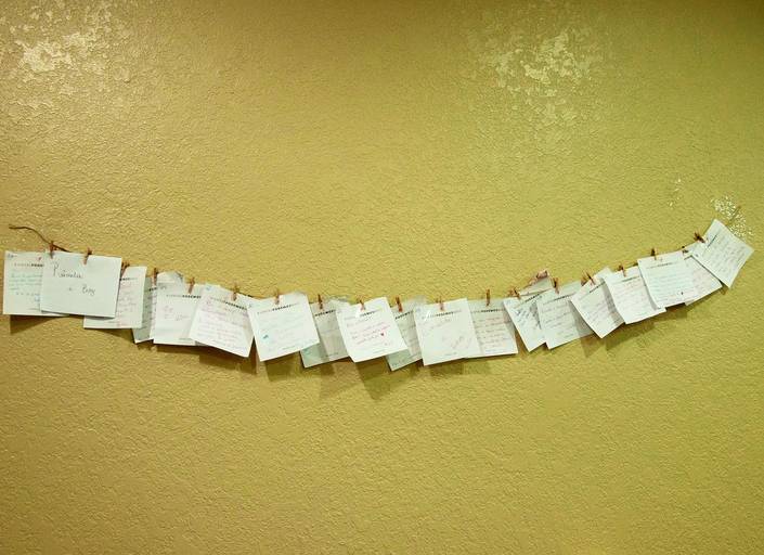 Carinho demonstrado no papel