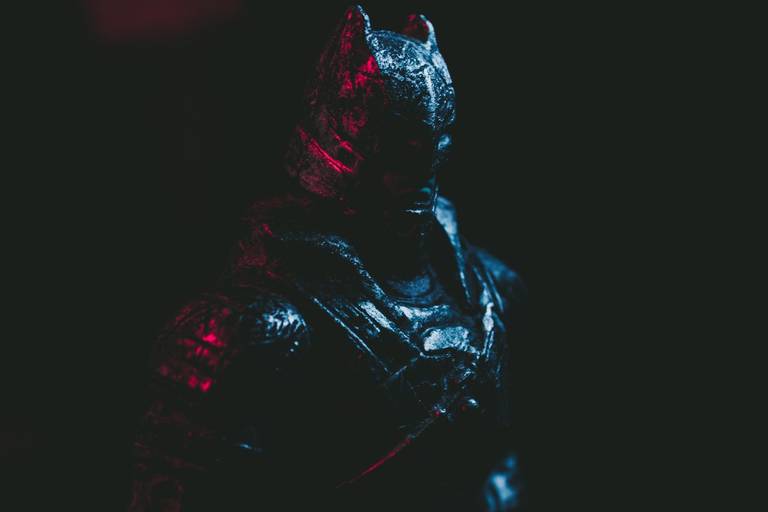 fotografia batman de armadura 