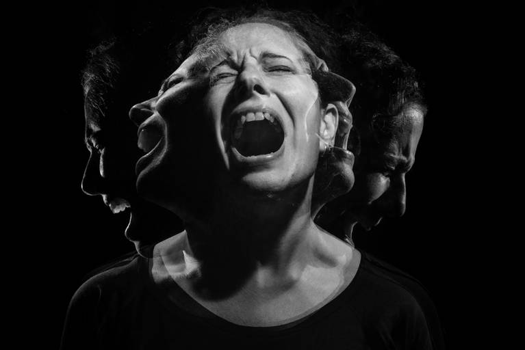 Gritos del silencio blanco y negro retratro