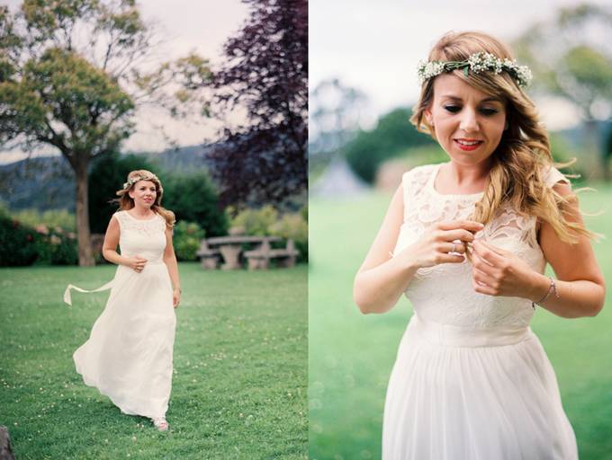 fotografia descontraída da noiva