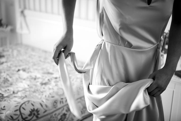 detalhes do vestido da noiva