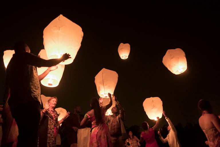 lançamento de balões 