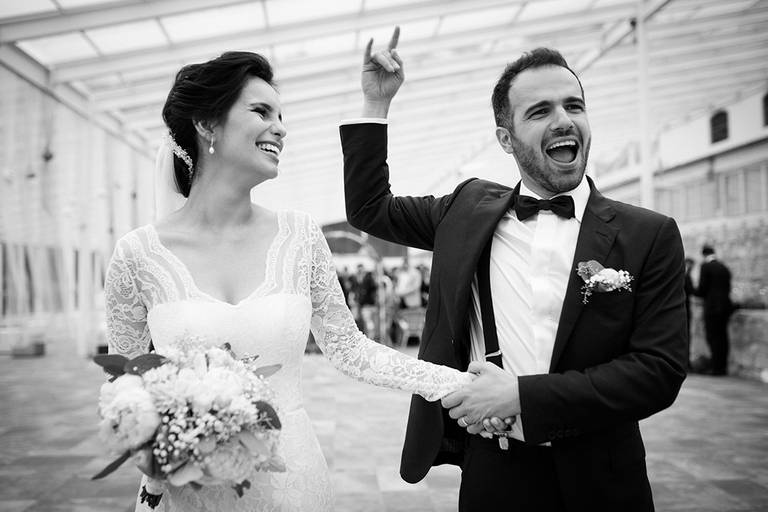 fotografia de casamento divertida