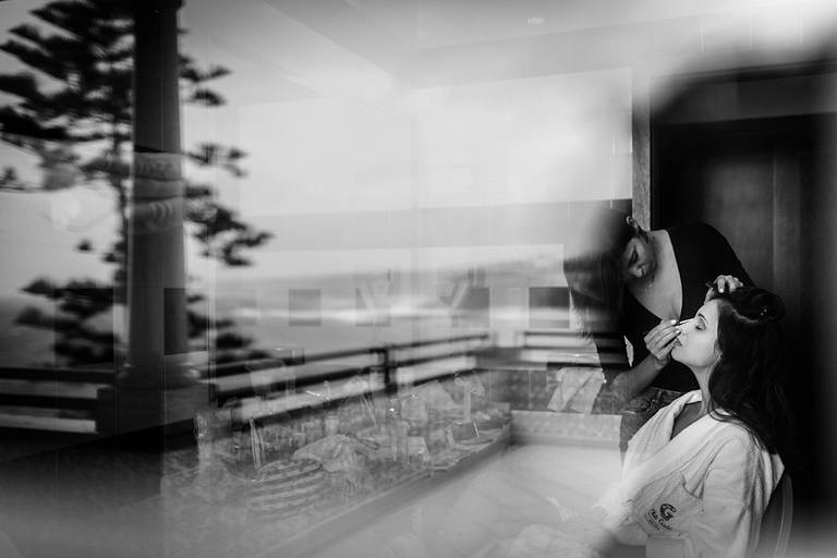 preparação da noiva em hotel na Ericeira