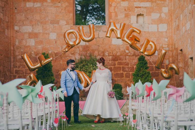 saída da cerimónia em Espanha