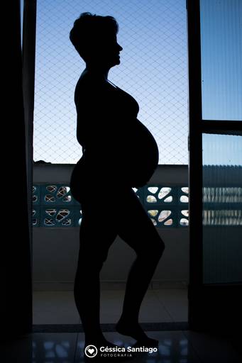 Ensaio Gestante - Em casa