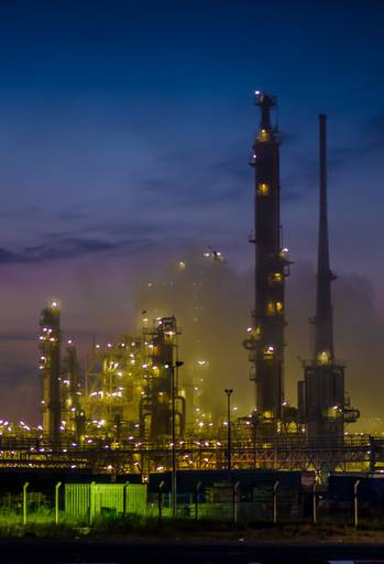 jose monica fotografia industrial fabrica sines alentejo refinaria noturna