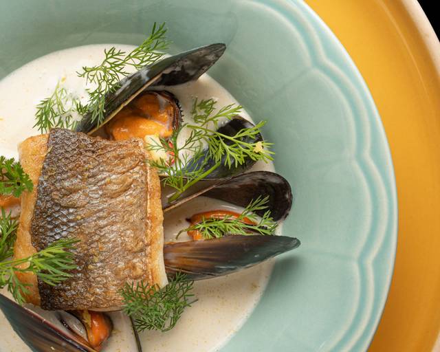 robalo com mexilhão
