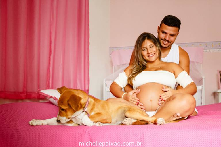ensaio gestante com pet fotos ideias rio de janeiro