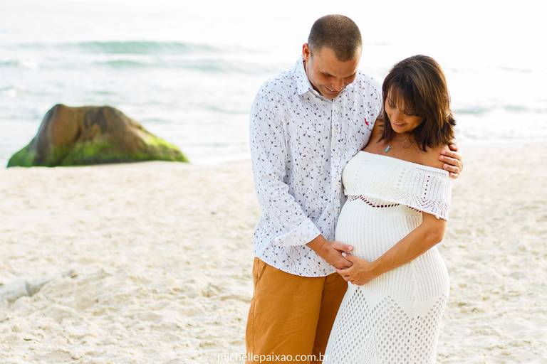 ensaio gestante praia grumari rj fotos 