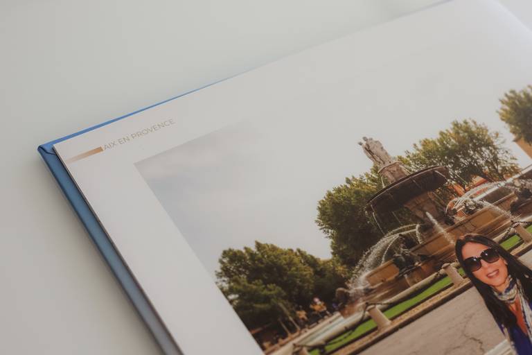 álbum de viagem personalizado Provence