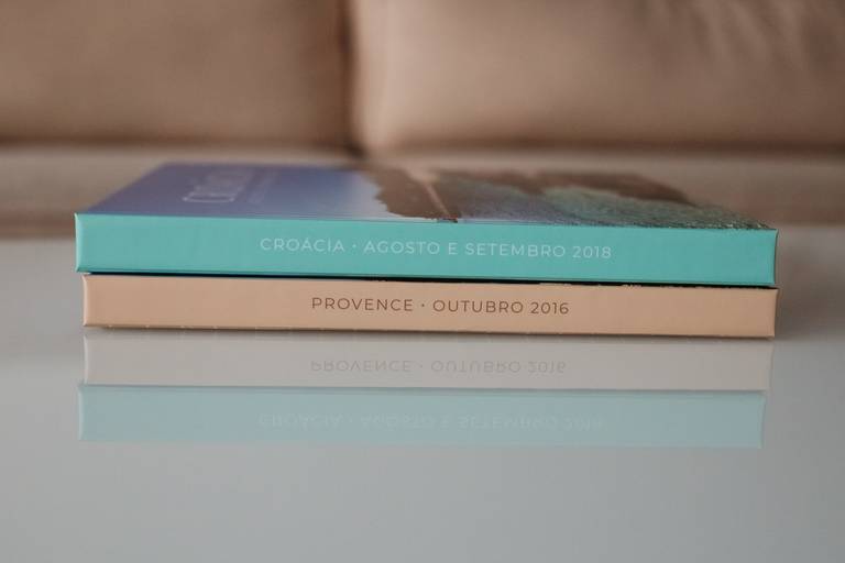 álbum de viagem personalizados da Croácia e de Provence