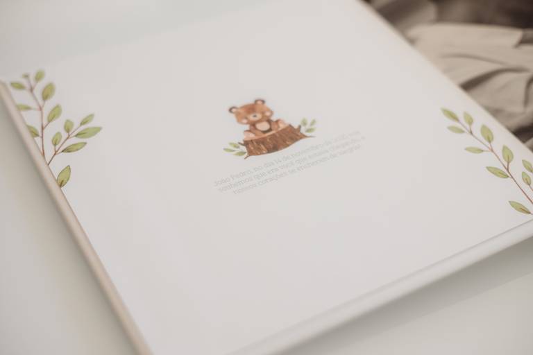 álbum personalizado para o chá revelação