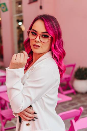 ensaio feminino look rosa no rosa rose guarapuava - pr