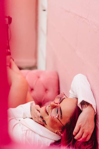 ensaio feminino look rosa no rosa rose guarapuava - pr