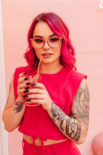 ensaio feminino look rosa no rosa rose guarapuava - pr