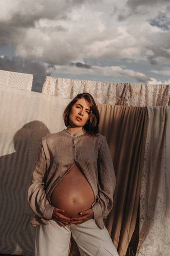 Ensaio gestante moderno