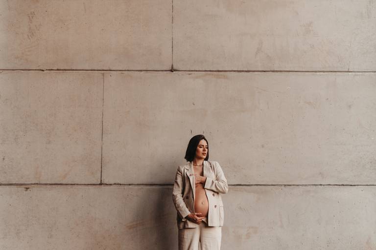 Ensaio gestante moderno