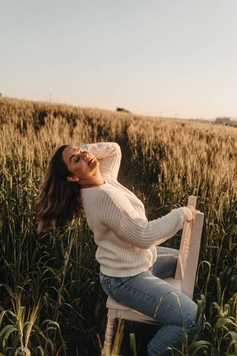 ensaio feminino no trigo