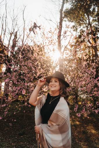 ensaio feminino nas flores
