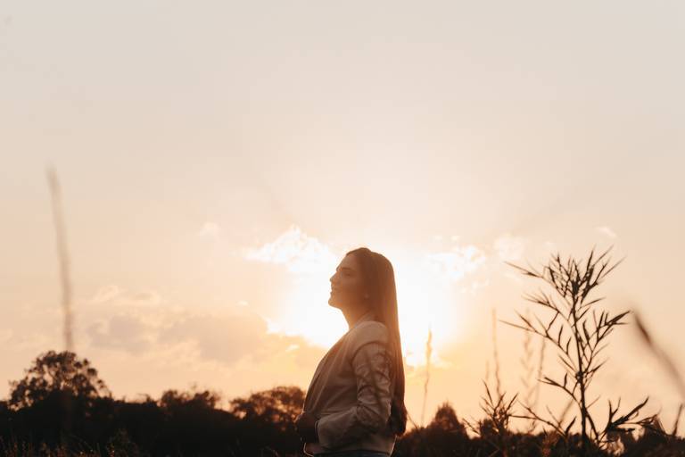 Ensaio feminino na mata