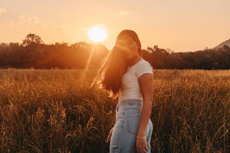 Ensaio feminino na mata
