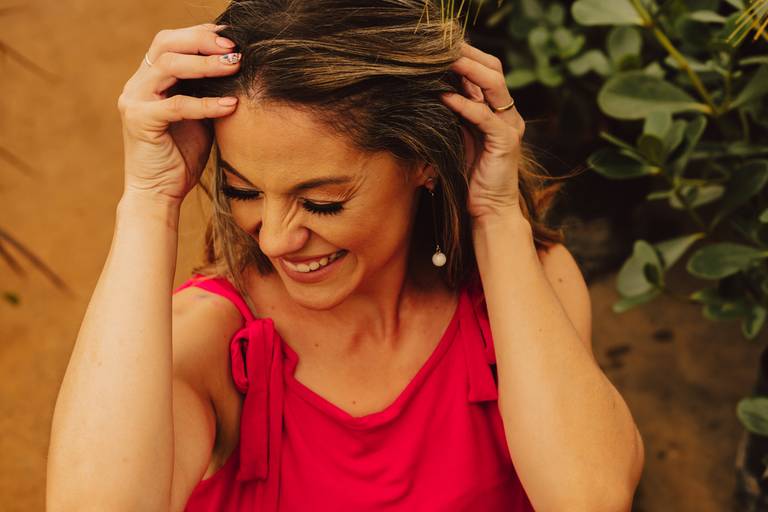 ensaio na floricultura