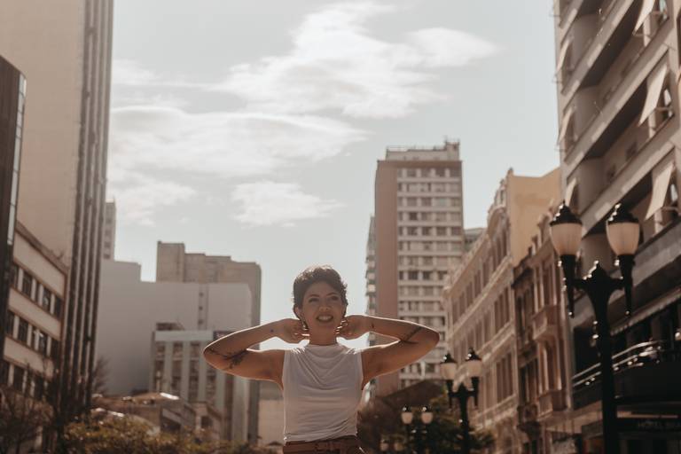 Ensaio casual urbano