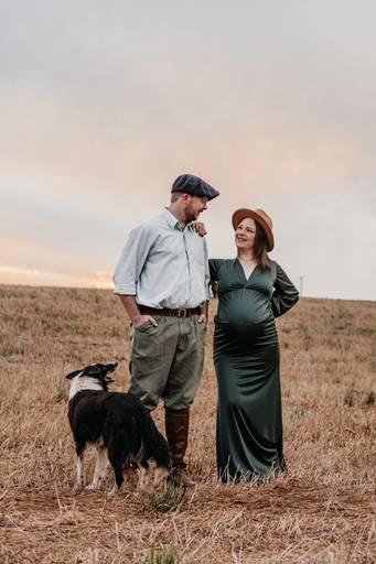 ensaio gestante cachorro