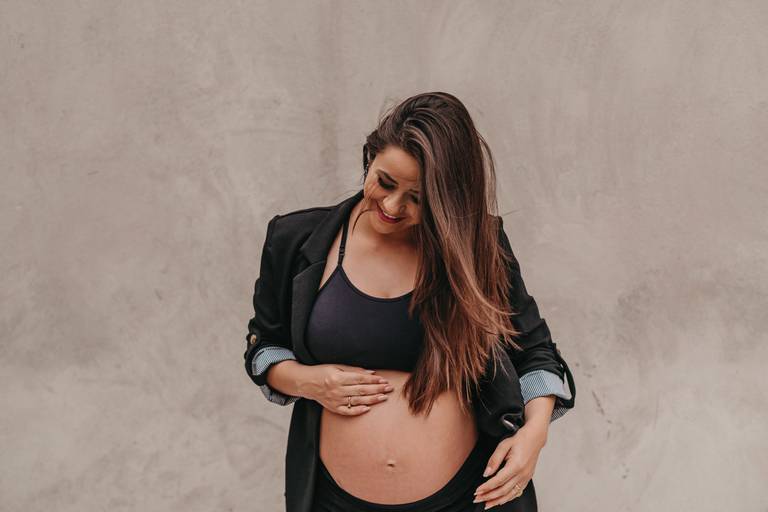 Ensaio gestante moderno