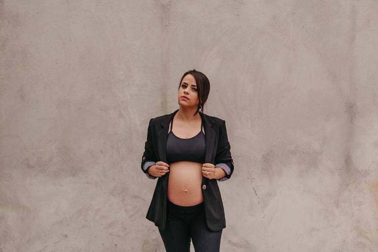 Ensaio gestante moderno