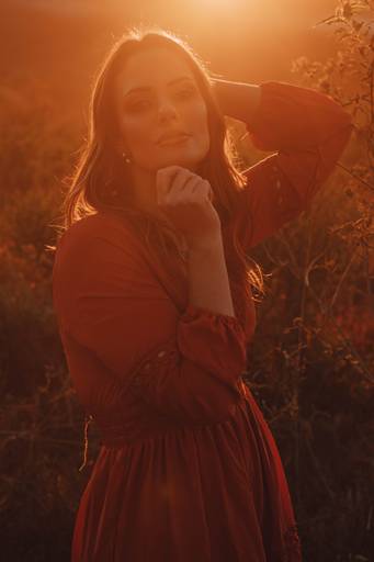 Ensaio individual pôr do sol