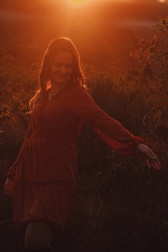 Ensaio individual pôr do sol