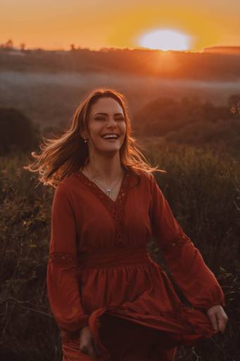 Ensaio individual pôr do sol