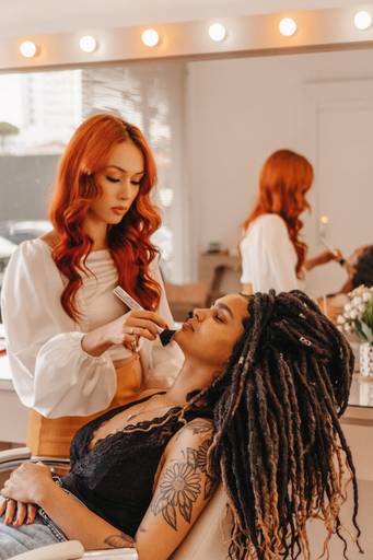 foto corporativa maquiadora