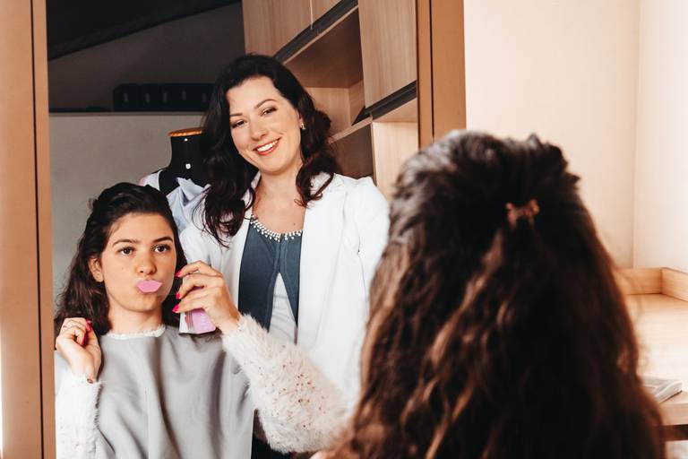 Ensaio de marca coloração pessoal