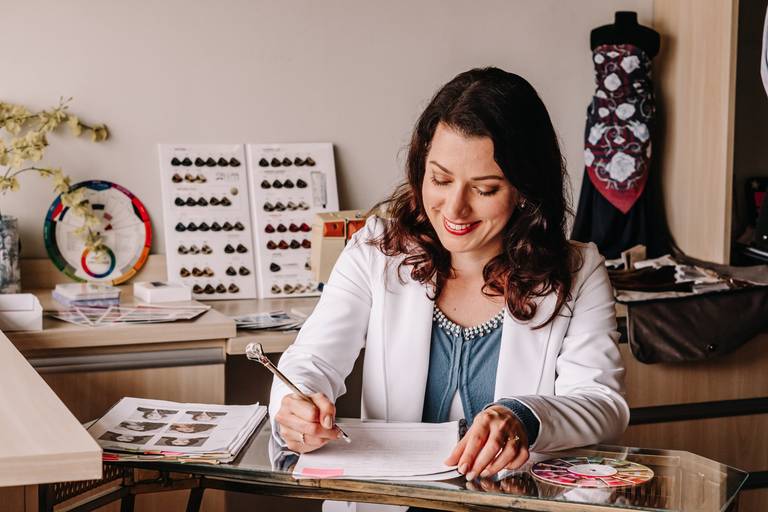 Ensaio de marca coloração pessoal