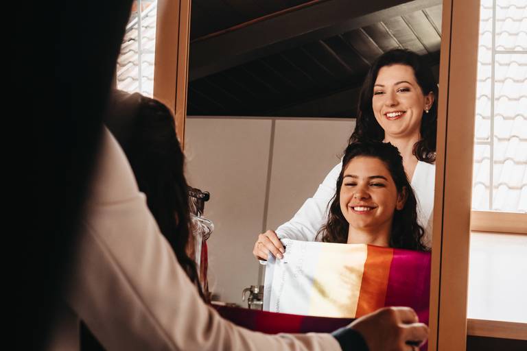 Ensaio de marca coloração 