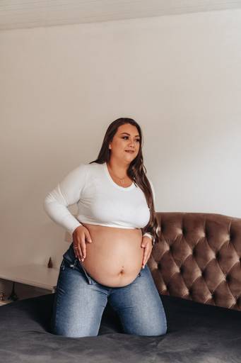 foto de gestante moderno e delicado
