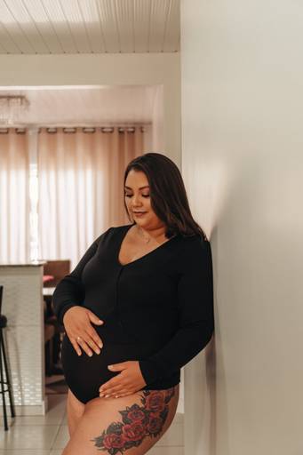 foto de gestante moderno e delicado