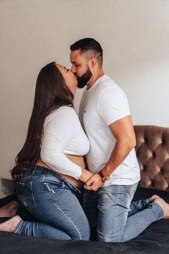 foto de gestante moderno e delicado