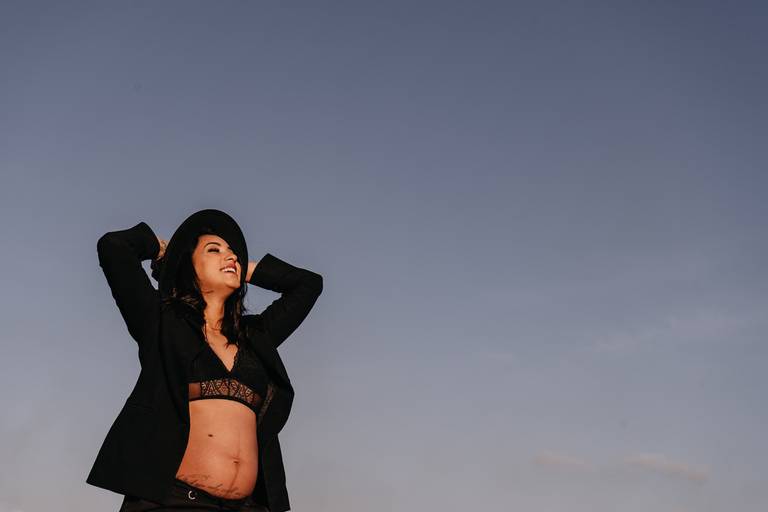 ensaio gestante moderno