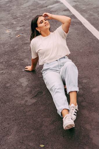 foto feminina na rua